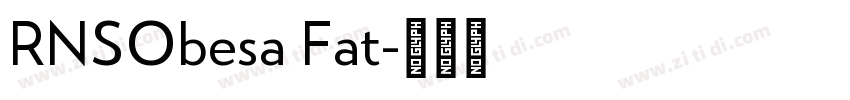 RNSObesa Fat字体转换